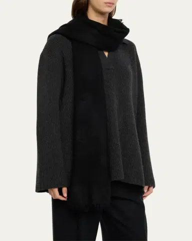 Denis Colomb Fuzzy Feutre Cashmere Shawl | Thumbnail 3 Denis Colomb Fuzzy Feutre Cashmere Shawl | Thumbnail 3