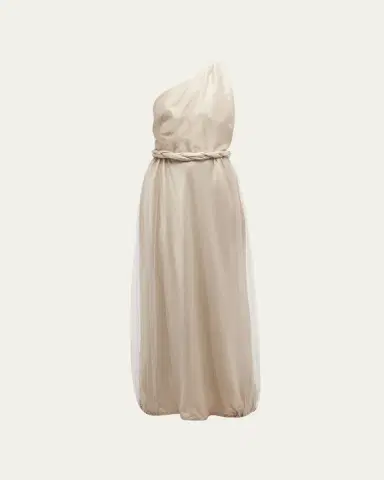 Giorgio Armani One-Shoulder Gown with Braided Detail | Thumbnail 6
