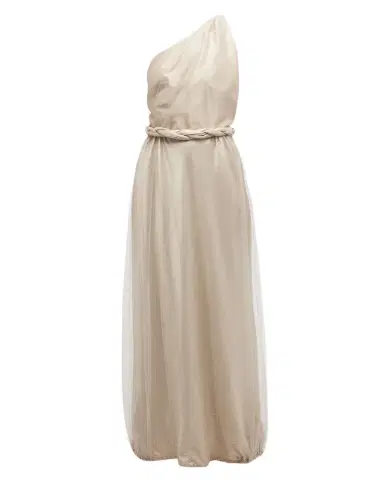 Giorgio Armani One-Shoulder Gown with Braided Detail | Thumbnail 1