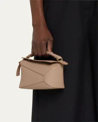 Loewe Puzzle Edge Small Top-Handle Bag in Grained Leather | Thumbnail 2 Loewe Puzzle Edge Small Top-Handle Bag in Grained Leather | Thumbnail 2