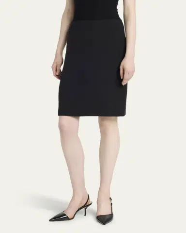 Giorgio Armani Silk Cady Pencil Skirt | Thumbnail 4
