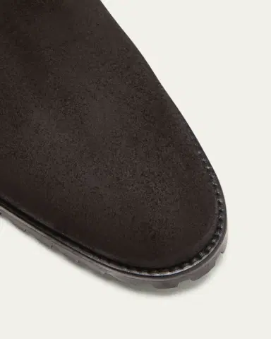 Manolo Blahnik Chelata Suede Chelsea Ankle Booties | Thumbnail 3