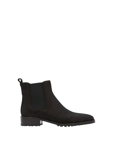 Manolo Blahnik Chelata Suede Chelsea Ankle Booties | Thumbnail 1