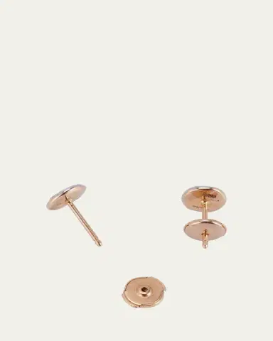 Pomellato 18K Rose Gold Sabbia Stud Earrings with Diamonds | Thumbnail 4