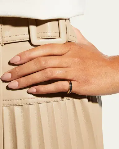 Boucheron Quatre 18K Rose Gold & Brown PVD Band Ring | Thumbnail 2