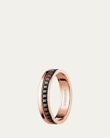 Boucheron Quatre 18K Rose Gold & Brown PVD Band Ring | Thumbnail 3