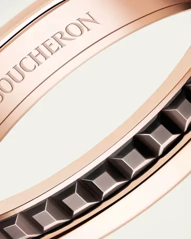 Boucheron Quatre 18K Rose Gold & Brown PVD Band Ring | Thumbnail 4