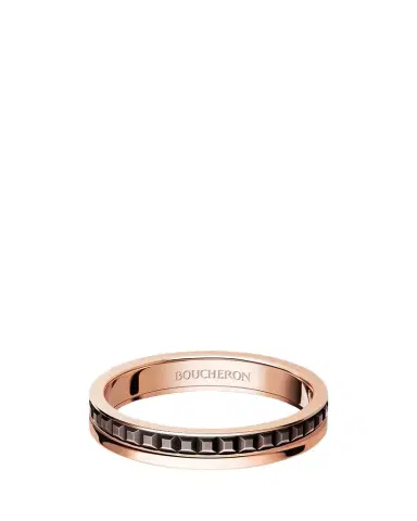 Boucheron Quatre 18K Rose Gold & Brown PVD Band Ring | Thumbnail 1