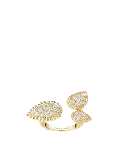 Boucheron Yellow Gold Serpent Boheme Diamond 3-Motif Ring | Thumbnail 1
