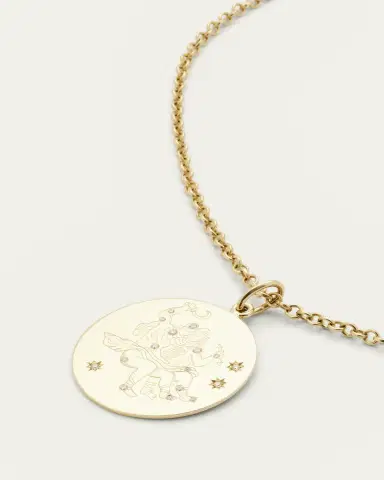 Verdura Zodiac Pendant Necklace, Gemini | Thumbnail 3