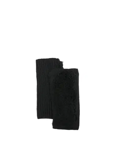Yves Salomon - Army Cashmere Wool Knit Fingerless Gloves | Thumbnail 1