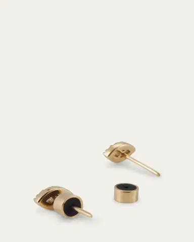 Ileana Makri Blue Sapphire and Diamond Kitten Eye Stud Earrings | Thumbnail 4 Ileana Makri Blue Sapphire and Diamond Kitten Eye Stud Earrings | Thumbnail 4