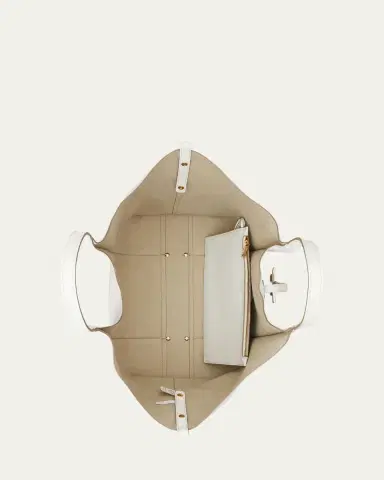 Tod's Medium Leather T Timeless Tote Shopping Bag | Thumbnail 4