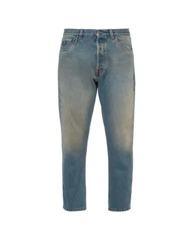 Prada Men's Light Treated Denim Jeans | Thumbnail 1