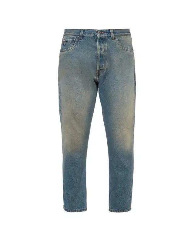 Prada Men's Light Treated Denim Jeans