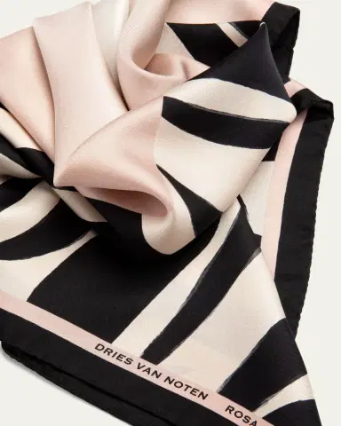 Dries Van Noten Rosa Carnivora Silk Foulard | Thumbnail 2 Dries Van Noten Rosa Carnivora Silk Foulard | Thumbnail 2