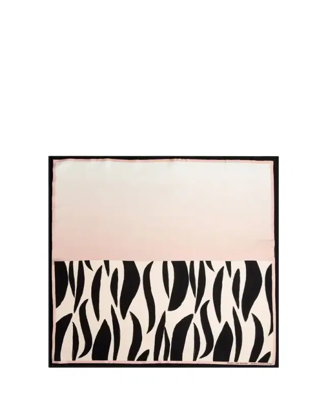 Dries Van Noten Rosa Carnivora Silk Foulard