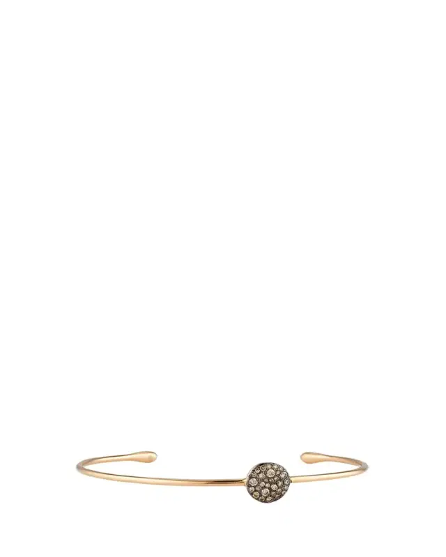 Pomellato Sabbia Brown Diamond Station Bracelet in 18K Rose Gold