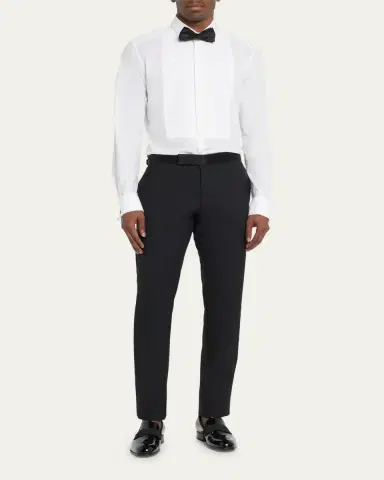 Dolce & Gabbana Men's Bib-Front Tuxedo Shirt | Thumbnail 2