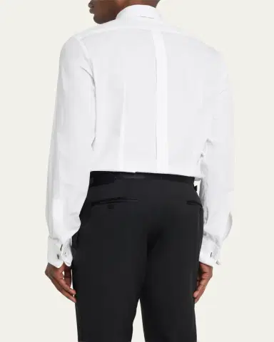 Dolce & Gabbana Men's Bib-Front Tuxedo Shirt | Thumbnail 3