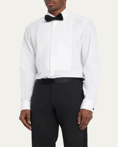 Dolce & Gabbana Men's Bib-Front Tuxedo Shirt | Thumbnail 4