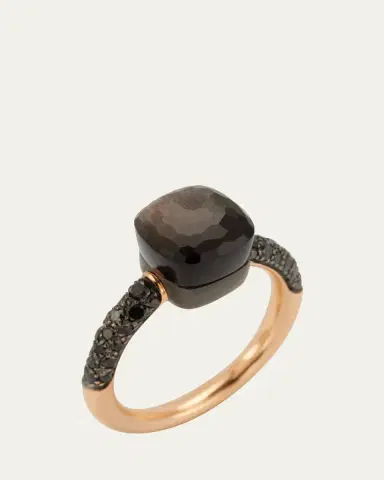 Pomellato NUDO Petite 18k Gold/Titanium Ring with Obsidian & Black Diamond | Thumbnail 3 Pomellato NUDO Petite 18k Gold/Titanium Ring with Obsidian & Black Diamond | Thumbnail 3