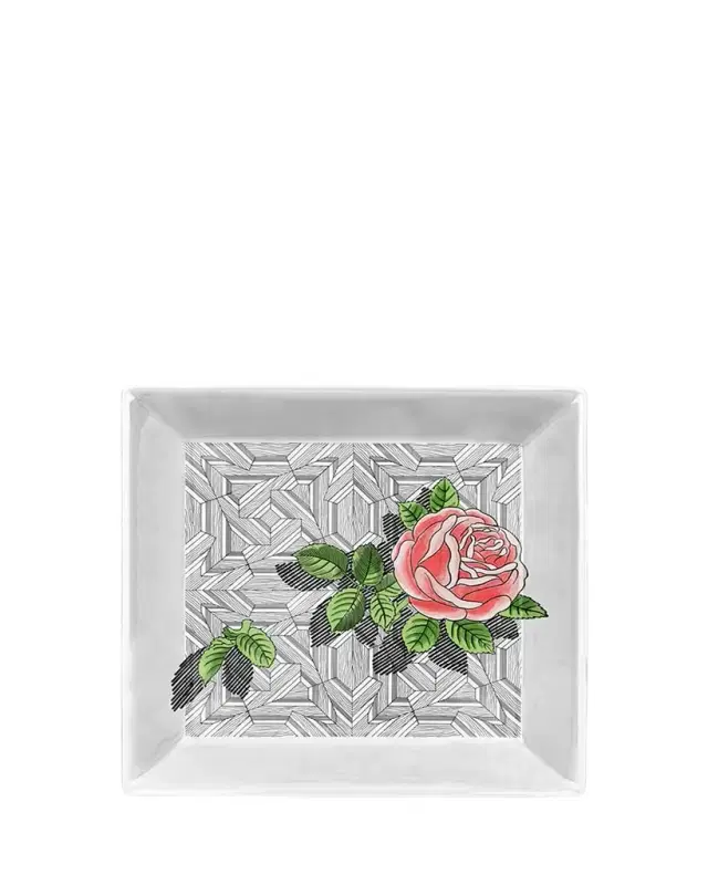Fornasetti Square Plate 20 x 20cm - Musciarabia