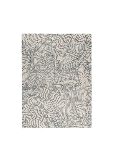 The Rug Company x Adam Hunter Waves Blue Hand-Knotted Rug, 9' x 12' | Thumbnail 1