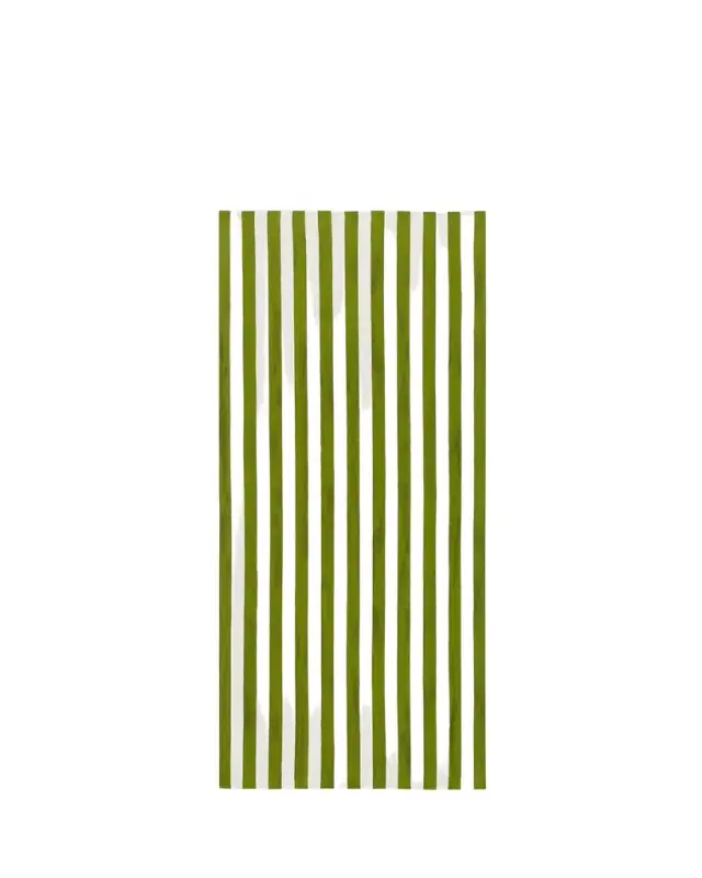 SUMMERILL & BISHOP Avocado Green Stripe Tablecloth, 65" x 98"