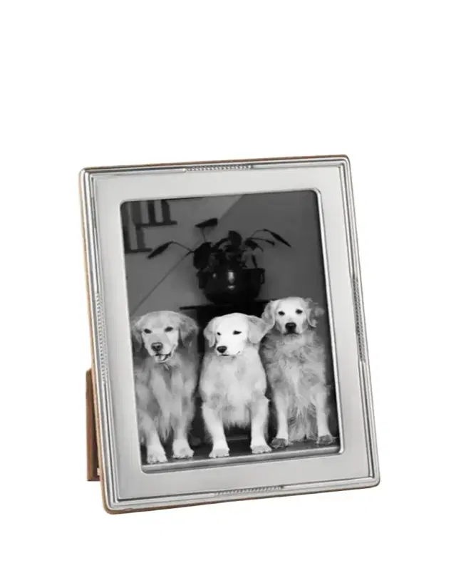 Beaded-Edge Sterling Silver 8" x 10" Picture Frame
