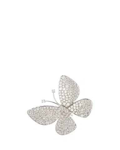 Mio Harutaka 18K White Gold Big Butterfly Earring with Diamonds, Single | Thumbnail 1