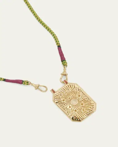 Marie Lichtenberg 18k Yellow Gold Diamond Mushroom Cord Necklace | Thumbnail 4 Marie Lichtenberg 18k Yellow Gold Diamond Mushroom Cord Necklace | Thumbnail 4