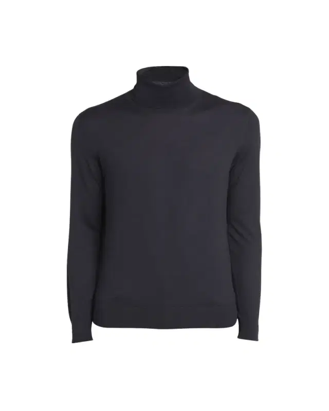 ZEGNA Men's Casheta Cashmere-Silk Turtleneck Sweater