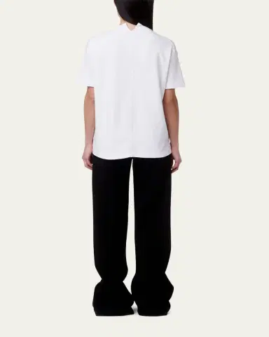 Another Tomorrow Luxe Seamed Cotton Short Sleeve T-Shirt | Thumbnail 7 Another Tomorrow Luxe Seamed Cotton Short Sleeve T-Shirt | Thumbnail 7