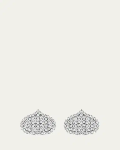 KAMAL Eye Adore Stud Earrings in Gold and White Diamonds, 15mm | Thumbnail 2 KAMAL Eye Adore Stud Earrings in Gold and White Diamonds, 15mm | Thumbnail 2