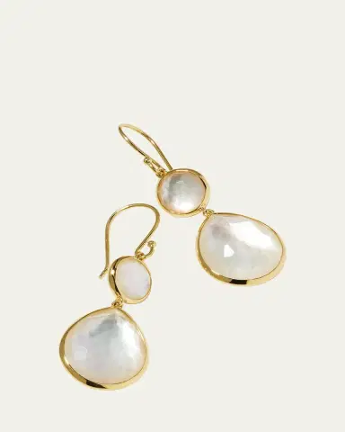 Ippolita Rock Candy Snowman Teardrop Earrings in 18K Gold | Thumbnail 3