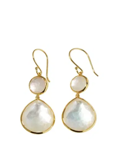 Ippolita Rock Candy Snowman Teardrop Earrings in 18K Gold | Thumbnail 1