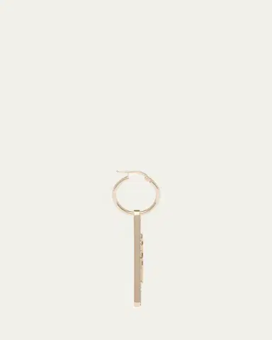 Prada Crystal Logo Symbole Left Earring | Thumbnail 4 Prada Crystal Logo Symbole Left Earring | Thumbnail 4