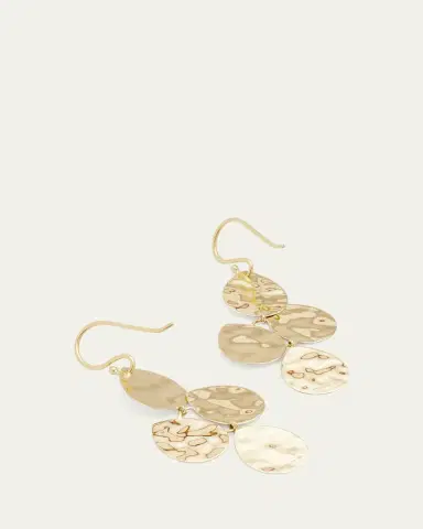 Ippolita Small Crinkle Cascade Earrings in 18K | Thumbnail 4