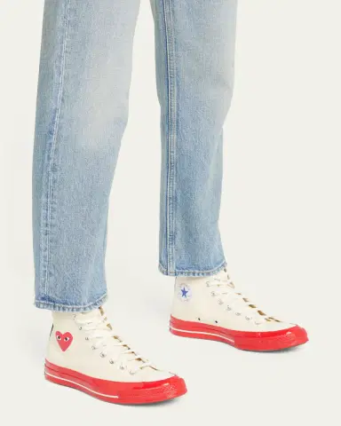 CDG Play x Converse Red Sole Canvas High-Top Sneakers | Thumbnail 2 CDG Play x Converse Red Sole Canvas High-Top Sneakers | Thumbnail 2