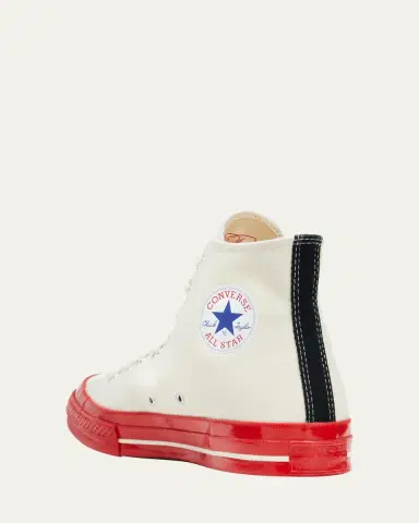 CDG Play x Converse Red Sole Canvas High-Top Sneakers | Thumbnail 4 CDG Play x Converse Red Sole Canvas High-Top Sneakers | Thumbnail 4