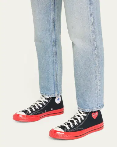 CDG Play x Converse Red Sole Canvas High-Top Sneakers | Thumbnail 7 CDG Play x Converse Red Sole Canvas High-Top Sneakers | Thumbnail 7