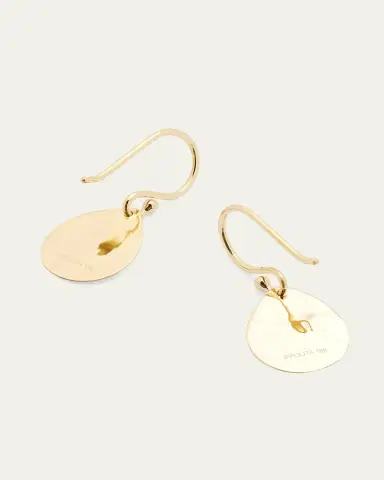Ippolita 18K Classico Crinkle Hammered Teardrop Earrings, S | Thumbnail 4