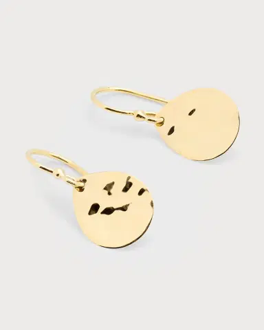 Ippolita 18K Classico Crinkle Hammered Teardrop Earrings, S | Thumbnail 6