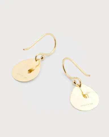 Ippolita 18K Classico Crinkle Hammered Teardrop Earrings, S | Thumbnail 7