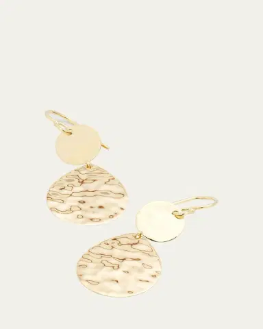 Ippolita Snowman Crinkle Earrings in 18K Gold | Thumbnail 3