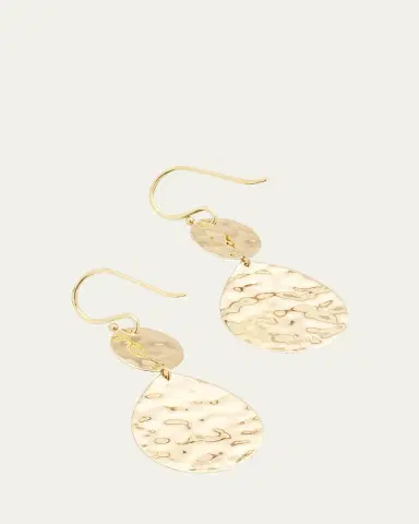 Ippolita Snowman Crinkle Earrings in 18K Gold | Thumbnail 4