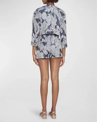 Giorgio Armani Paisley Crop Jacket | Thumbnail 2 Giorgio Armani Paisley Crop Jacket | Thumbnail 2