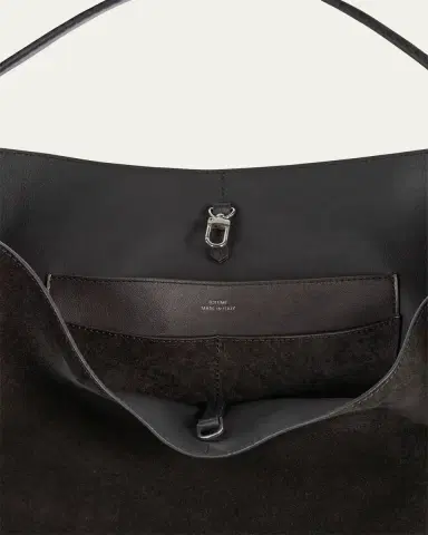 TOTEME Belted Tote Bag in Suede | Thumbnail 4