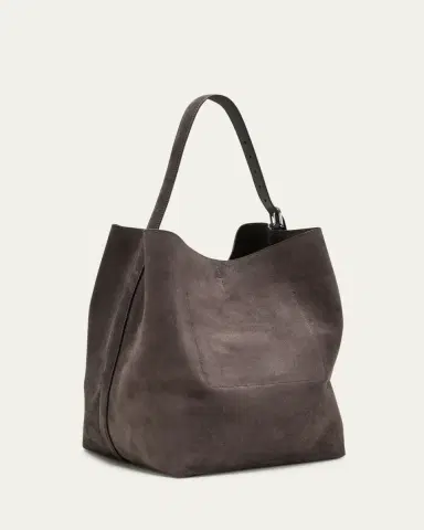 TOTEME Belted Tote Bag in Suede | Thumbnail 8